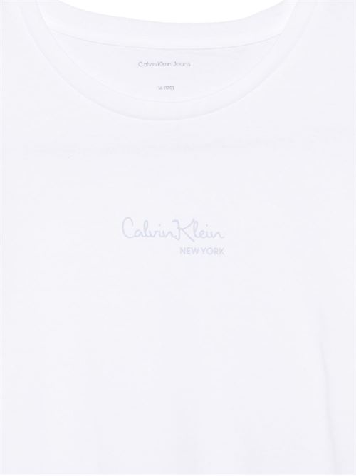 T-shirt bambina Calvin Klein bianca Calvin Klein Kids | IG0IG03061YAF